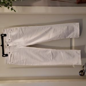 Calvin Klein Jeans, white, US 4, capri, mid rise, relaxed fit